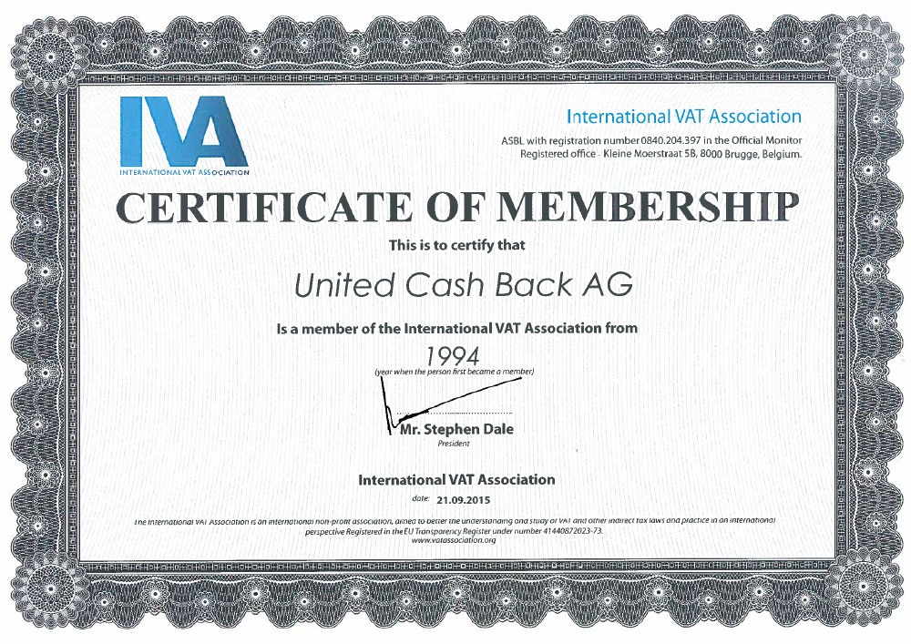 IVA Certificate